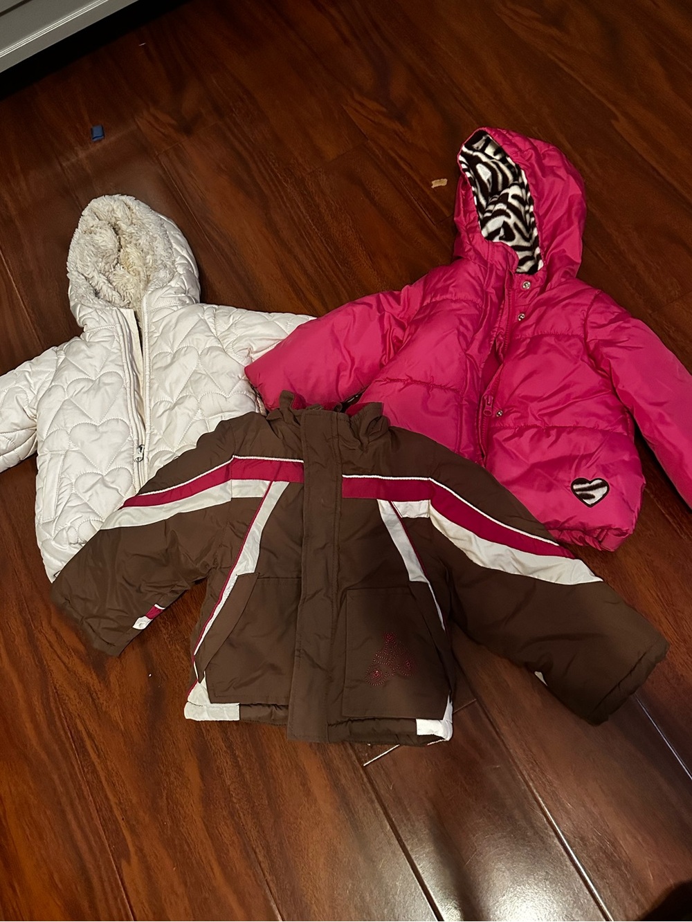 3 Puffer Jackets - Girls 12m-2T sizes